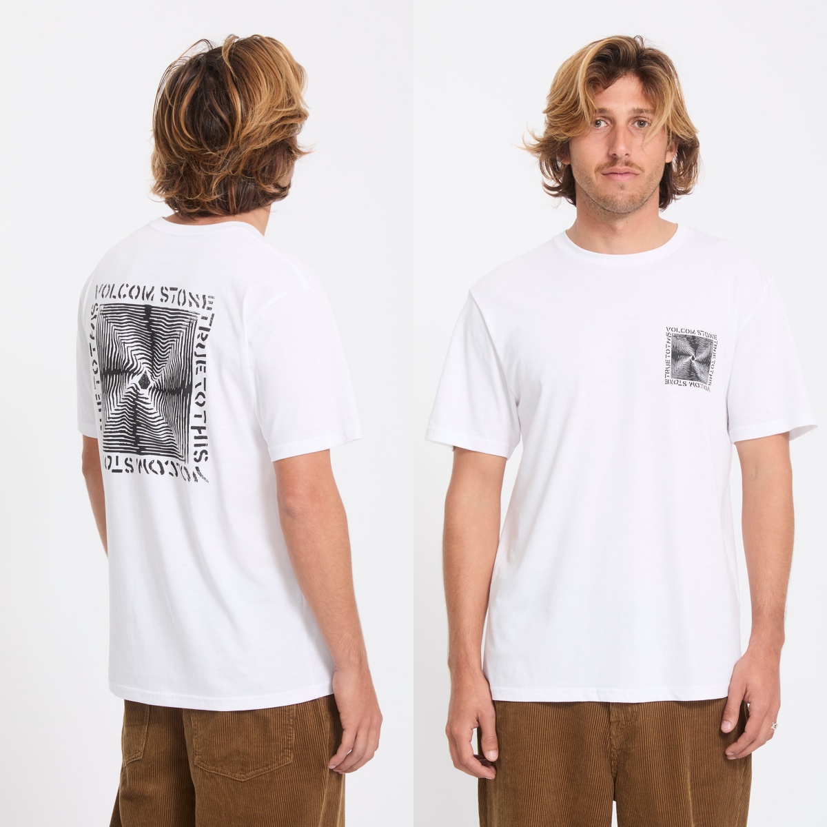 Streetwear Brand Tees - Camiseta Gráfica de Algodão Unissex Branca